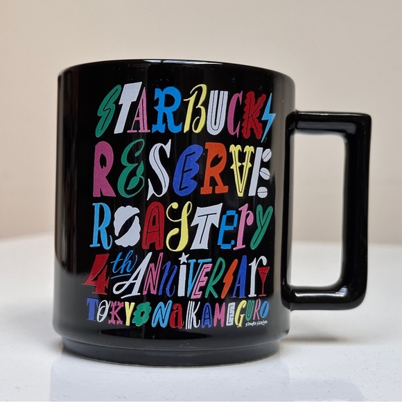 Starbucks Coffee Japan Reserve® Roastery Mug Black 4th Anniversary 355ml… - Picture 1 of 5